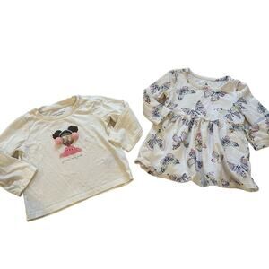 Bundle of Baby Girl Tops sz 12-18 m Long Sleeve T-Shirt Bundle